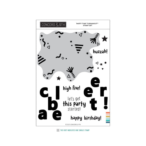 Party Time Turnabout™ Stamp Set (6 x 8)