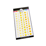Party Yellows Enamel Dots
