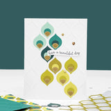 Patterned Peacock Embossing Folder (4.75 x 6)