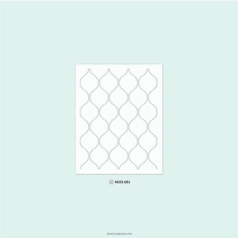 Patterned Peacock Embossing Folder (4.75 x 6)