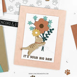 Paw Prints Double Card Front Die