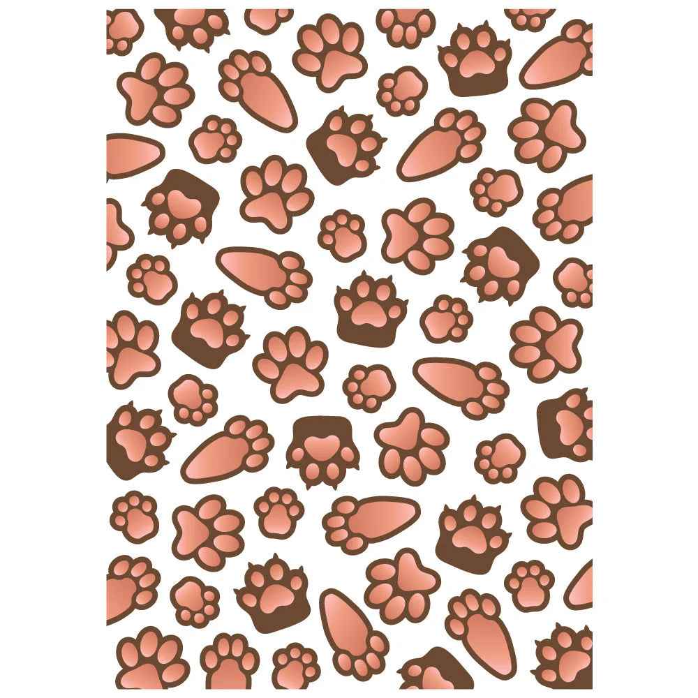 Paw Prints  - 3D Embossing Folder