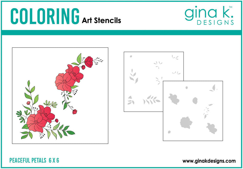 Peaceful Petals Stencils