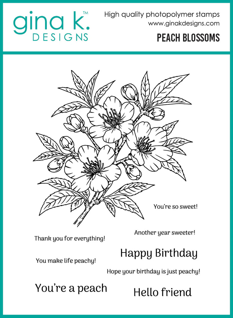 Peach Blossoms Stamp Set