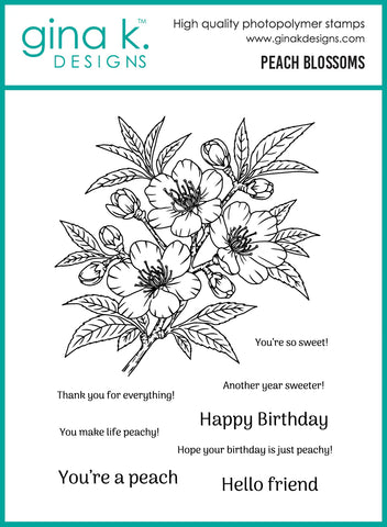 Peach Blossoms Stamp Set