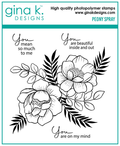 Peony Spray Stamp Set - RETIRING