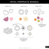 Petal Portraits Stencil Pack (7 qty; 4  4.75 x 6 + 3  6 x 9)
