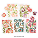 Petal Print Stencil Pack (4 qty; 4.75 x 6)