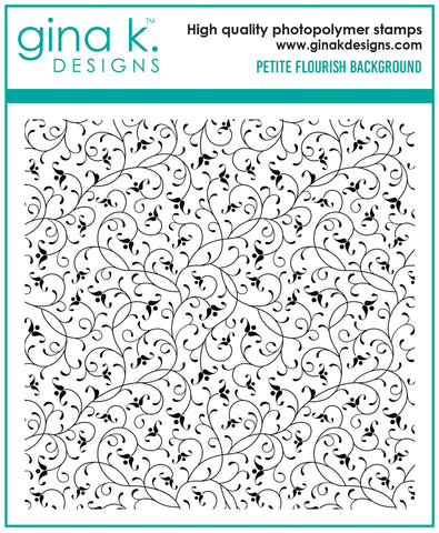 Petite Flourish Background Stamp