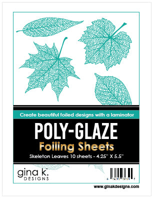 Poly-Glaze Foiling Sheets - Skeleton Leaves