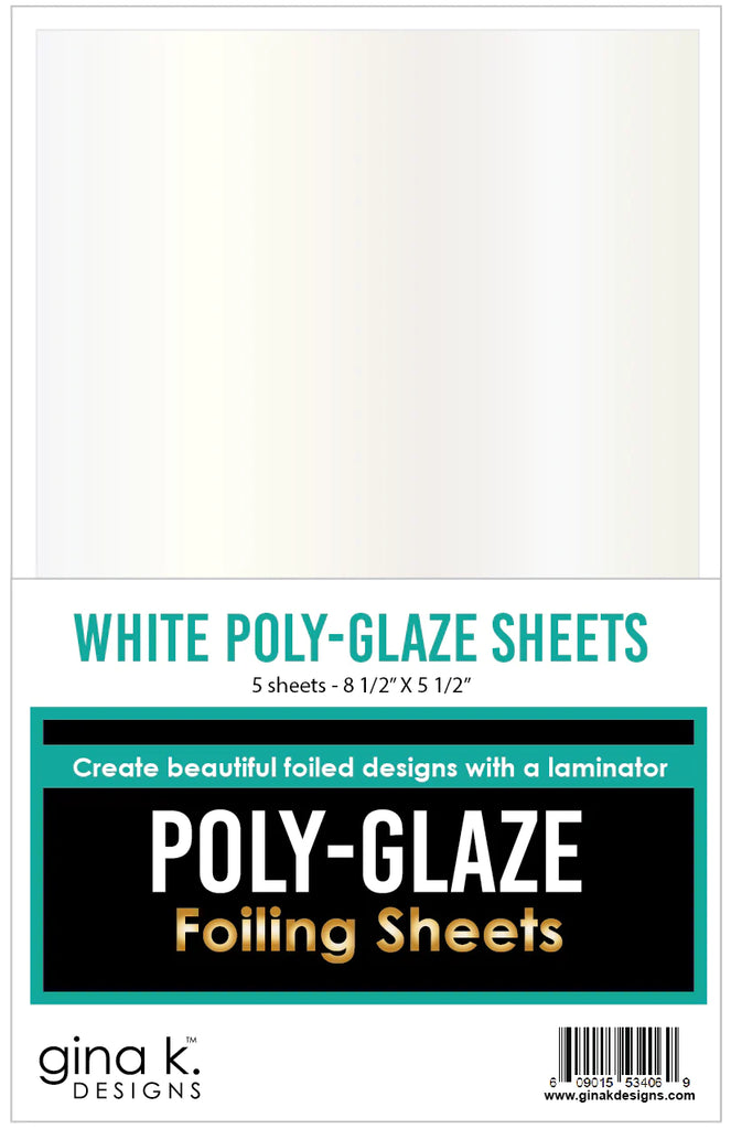 POLY-GLAZE Feuilles Poly-Glaze blanches