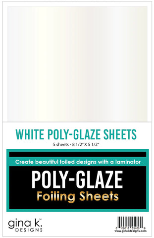 POLY-GLAZE Feuilles Poly-Glaze blanches