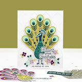 Pretty Peacock Stamp Set (6 x 8)