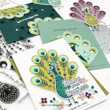 Pretty Peacock Stamp Set (6 x 8)