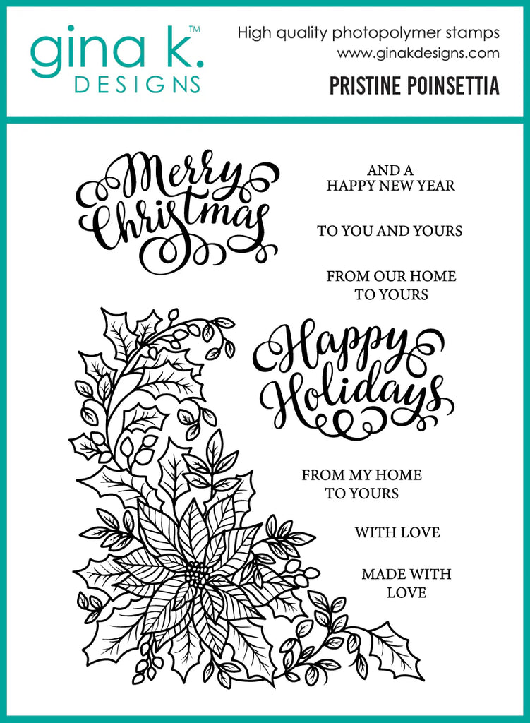 Pristine Poinsettia Stamp Set