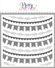 Layered Garlands Stencil
