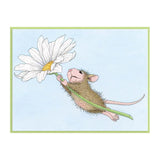 Tampon en caoutchouc adhésif Daisy Mouse de la collection Printemps par House-Mouse Designs