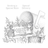 Mouse Mail Cling Rubber Stamps from the House-Mouse Everyday Collection