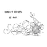 Party Streamers Cling Rubber Stamps from the House-Mouse Everyday Collection