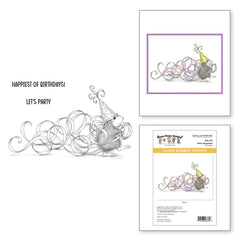 Party Streamers Cling Rubber Stamps from the House-Mouse Everyday Collection