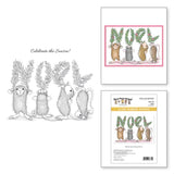 Noel Cling Rubber Stamp Set from the House-Mouse Holiday Collection