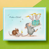 Birthday Wishes Cling Rubber Stamp Set from the House-Mouse Spring Has Sprung Collection