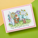 Flower Market Cling Rubber Stamp Set from the House-Mouse Spring Has Sprung Collection