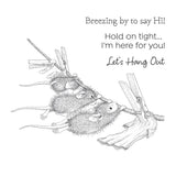Breezy Day Cling Rubber Stamp Set from the House-Mouse Spring Has Sprung Collection