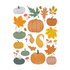 Pumpkin & Leaves Hero Transfers*
