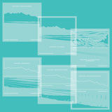 Range Scene Layering Set of 6 Stencils