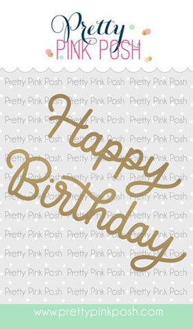 Hot Foil - Script Joyeux Anniversaire