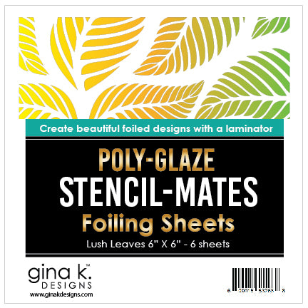 Stencil Mates - Poly-Glaze Foiling Sheets - Lush Leaves