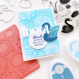 Ripples on Water Background Stamp