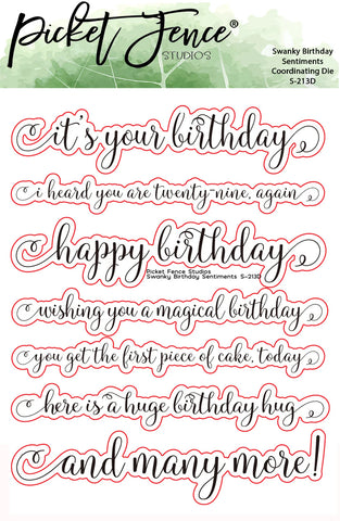 Swanky Sentiments: Birthday Coordinating Die