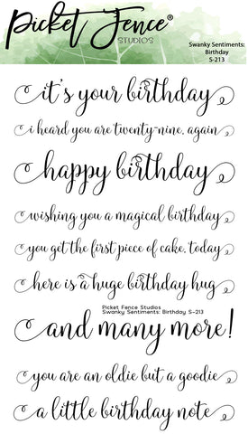 Swanky Sentiments: Birthday