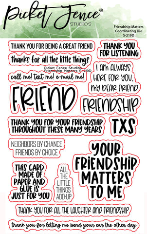 Friendship Matters Coordinating Dies