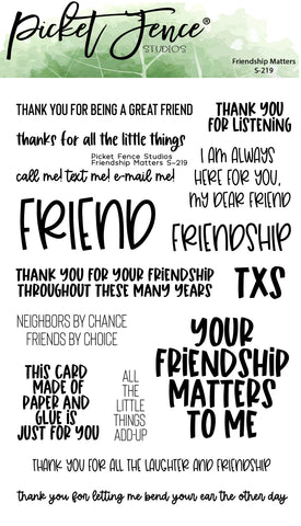 Friendship Matters