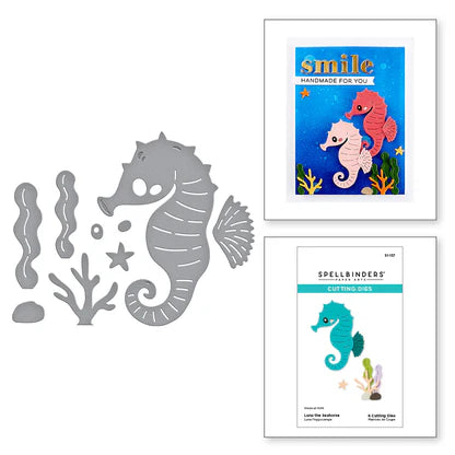 Luna the Seahorse Etched Dies from the Out and About Collection