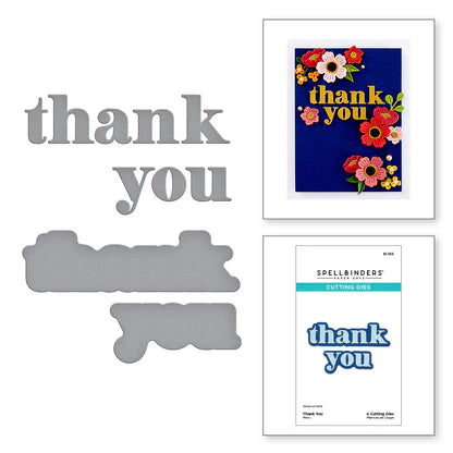 Thank You Etched Dies from the Out and About Collection