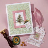 2 Pack Frames Wax Seal Stamps & Dies Bundle from the Holiday Magic Collection