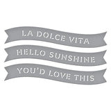La Dolce Vita Banners Etched Dies from the La Dolce Vita Collection