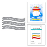 La Dolce Vita Banners Etched Dies from the La Dolce Vita Collection