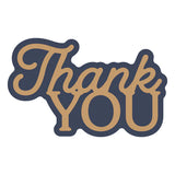 Layered Thank You Etched Dies