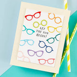 Smart Glasses Etched Dies from the Monster Birthday Collection