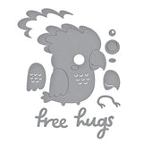 Free Hugs Oscar Etched Dies from the Cheerful Chirps Collection