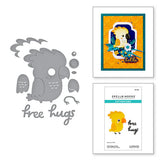 Free Hugs Oscar Etched Dies from the Cheerful Chirps Collection