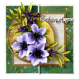 Anemone Etched Dies from the Summer Solstice Garden Collection by Susan Tierney-Cockburn