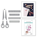 Sharon's Scissors Etched Dies in Honor of Sharon Klima