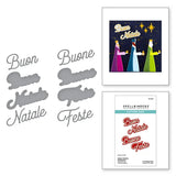 Italian Holiday Sentiments Etched Dies from the International Holiday Sentiments Collection