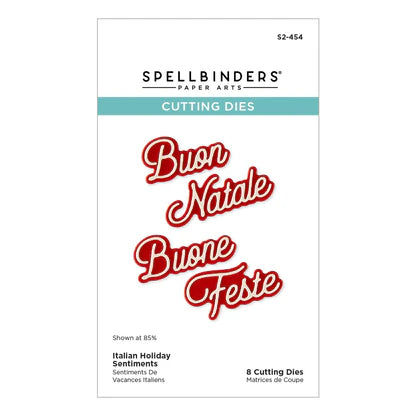 Italian Holiday Sentiments Etched Dies from the International Holiday Sentiments Collection